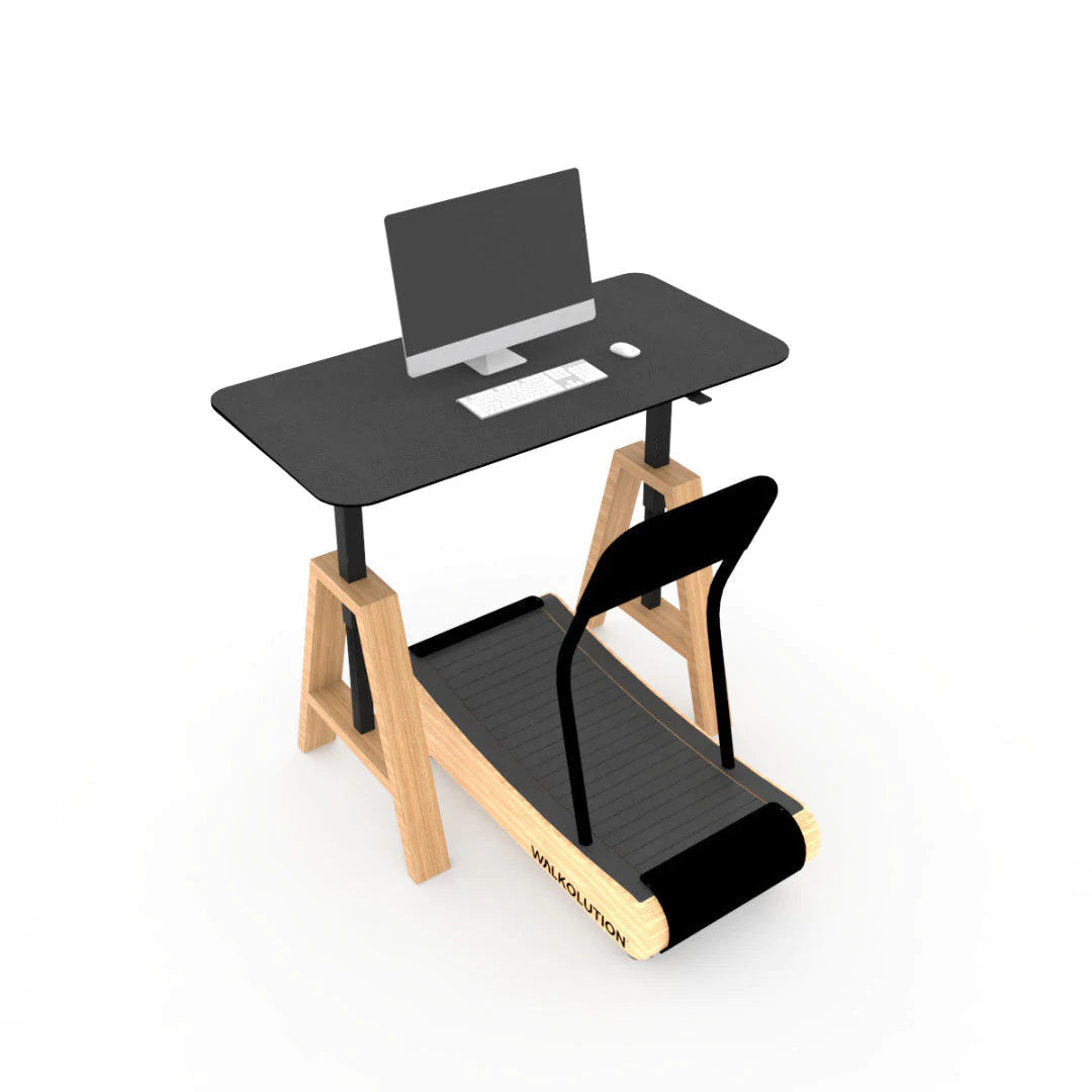 Wooden treadmill, manual treadmill, walking treadmill, treadmill desk, height adjustable desk Walkolution USA